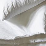 Weiße Libeco Spannbettlaken & Spannbetttücher aus Baumwolle maschinenwaschbar 