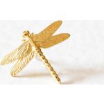 Silberne Broschen mit Insekten-Motiv aus Gold 18 Karat graviert für den Bräutigam 