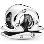 Silberne PANDORA Charms mit Sternzeichen-Motiv poliert aus Silber mit Zirkonia für Damen 