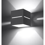 Graue Moderne licht-erlebnisse Rechteckige Bauhaus Lampen aus Aluminium 