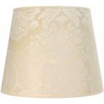 Licht-Erlebnisse Konischer Lampenschirm für Hängelampe E27 Weiß Stoff Ecru (DO1/9/0017)