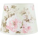 Rosa Blumenmuster licht-erlebnisse Lampenschirme für Tischlampen aus Stoff 