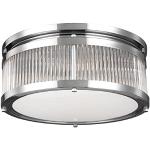 Silberne licht-erlebnisse Runde LED-Deckenleuchten aus Glas G9 