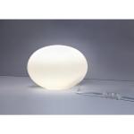 Weiße licht-erlebnisse Runde Nachttischlampen & Nachttischleuchten aus Glas E27 