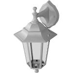 Reduzierte Weiße Landhausstil licht-erlebnisse Außenwandleuchten & Außenwandlampen aus Aluminium E27 