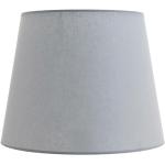 Licht-erlebnisse - Stoff Lampenschirm für Stehlampe E27 Grau WILLOW