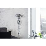 Silberne Barocke 17 cm licht-erlebnisse Vasen & Blumenvasen 17 cm poliert aus Aluminium 
