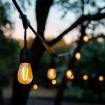 Reduzierte Schwarze Solarlichterketten & Lichterketten für Außen aus Kunststoff E27 