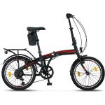 Licorne Bike Conseres Premium Falt Bike schwarz/rot
