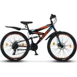 Licorne Bike Strong 2D Premium 26" schwarz/blau/orange