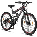 Licorne Bike Strong 2D Premium Mountainbike in 27,5 Zoll - Fahrrad für Jungen, Mädchen, Damen und Herren - Scheibenbremse vorne und hinten - 21 Gang-Schaltung - Vollfederung