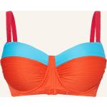 Orange LIDEA BY MARYAN MEHLHORN Bikini-Tops aus Polyamid gepolstert für mittleren Halt für Damen Größe L 