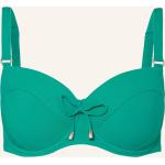 Grüne LIDEA BY MARYAN MEHLHORN Bikini-Tops aus Polyamid gepolstert für Damen Größe M 