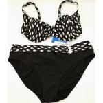 Lidea Extra Support Bügel Bikini Damen Badeanzug Gr. 38 F Hose 46 Schwarz Weiß