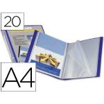 Liderpapel CJ56 Sichtbuch mit 20 Taschen, A4, Blau