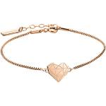 Reduzierte Goldene Liebeskind Herz Armbänder poliert aus Rosegold für Damen zum Valentinstag 