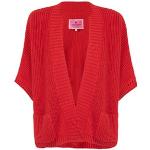 Reduzierte Rote Lieblingsstück Mini Nachhaltige Damencardigans aus Baumwolle Größe XS 