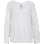 Reduzierte Weiße Langärmelige Lieblingsstück Nachhaltige T-Shirts durchsichtig für Damen Größe S 