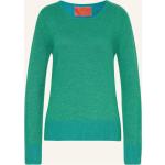 Reduzierte Hellblaue Lieblingsstück Nachhaltige Kaschmir-Pullover aus Wolle für Damen Größe M 