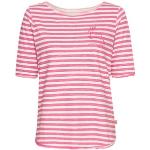Reduzierte Pinke Gestreifte Lieblingsstück Nachhaltige T-Shirts mit Hirsch-Motiv aus Baumwolle für Damen Größe XXL für den für den Sommer 