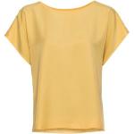 Reduzierte Gelbe Unifarbene Lieblingsstück Nachhaltige Rundhals-Ausschnitt Blusenshirts & Schlusen aus Lyocell für Damen Größe S für den für den Frühling 