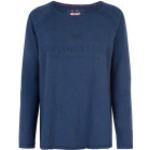 Blaue Langärmelige Lieblingsstück Nachhaltige Damensweatshirts aus Baumwolle Größe XS für den für den Herbst 