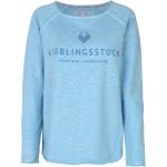 Blaue Lieblingsstück Nachhaltige Damensweatshirts aus Baumwolle Größe XS für den für den Herbst 
