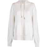 Reduzierte Weiße Unifarbene Lieblingsstück Nachhaltige Rundhals-Ausschnitt Damensweatshirts aus Baumwolle mit Kapuze Größe L 