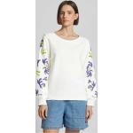 Offwhitefarbene Lieblingsstück Nachhaltige Damensweatshirts aus Baumwolle Größe L 