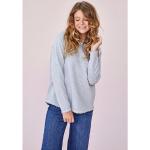 Beige Motiv Casual Langärmelige Lieblingsstück Nachhaltige Rundhals-Ausschnitt Damensweatshirts aus Baumwolle Größe 4 XL 