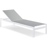 Weiße Best Freizeitmöbel Alu-Gartenliegen aus Aluminium mit Rollen Breite 0-50cm, Höhe 0-50cm, Tiefe 0-50cm 
