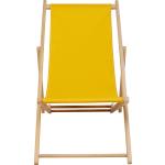 Gelbe KARE DESIGN Nachhaltige Liegestühle lackiert aus Massivholz 