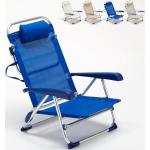 Reduzierte Blaue Liegestühle aus Aluminium mit verstellbarer Rückenlehne Breite 0-50cm, Höhe 0-50cm, Tiefe 0-50cm 