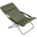Liegestuhl Transabed Be Comfort olive green, lackiertes Stahlrohr Obermaterial:100 % Polyester