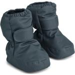 Marineblaue LIEWOOD Sneakersocken & Füßlinge für Kinder mit Klettverschluss aus Fleece für Babys für den für den Winter 