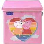 Pinke Motiv Peppa Wutz Aufbewahrungsboxen mit Deckel mit Schweinemotiv 