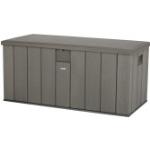 Dunkelgraue Lifetime Outdoor Storage Auflagenboxen & Gartenboxen 501l - 750l mit Deckel 