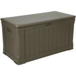 Braune Lifetime Outdoor Storage Auflagenboxen & Gartenboxen 401l - 500l aus Kunststoff mit Deckel 