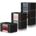 Reduzierte Schwarze Unterbettboxen mit Schublade 6-teilig 