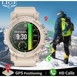 Schwarze Wasserdichte Fitness Tracker | Fitness Armbänder mit Touchscreen-Zifferblatt mit GPS mit Bluetooth für Herren 