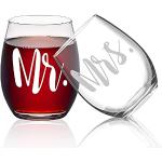 Reduzierte Bordeauxrote Wine Tumbler 450 ml aus Glas spülmaschinenfest 2-teilig 