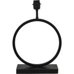 Schwarze Ovale Lampenfüße aus Metall E27 