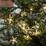 Sterne Sternlichterketten mit Weihnachts-Motiv mit Timer 
