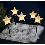 Reduzierte Weiße Sterne Lichterketten Innen mit Weihnachts-Motiv mit Timer 