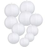 Reduzierte Weiße Runde Runde Lampenschirme aus Papier 