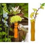 Liix Flower Vase Bamboo Blumenvase für Fahrradlenker gelb