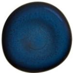 Blaue Skandinavische Villeroy & Boch Like Runde Untertassen aus Steingut mikrowellengeeignet 