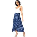 Blaue Blumenmuster Boho likemary Maxi Maxiröcke für Damen Größe XL für Partys für den für den Sommer 