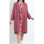 Lila Vintage Trenchcoats gepolstert für Damen Größe M 