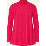 Reduzierte Pinke Lilienfels Stehkragen Kaschmir-Pullover aus Wolle für Damen Größe S 